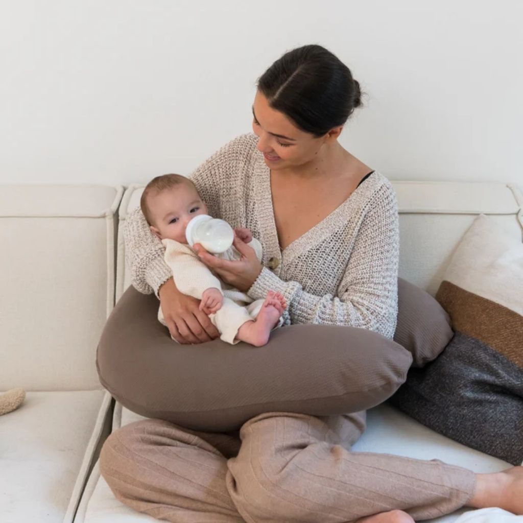 doomoo Housse pour coussin d'allaitement Buddy Caribou brun