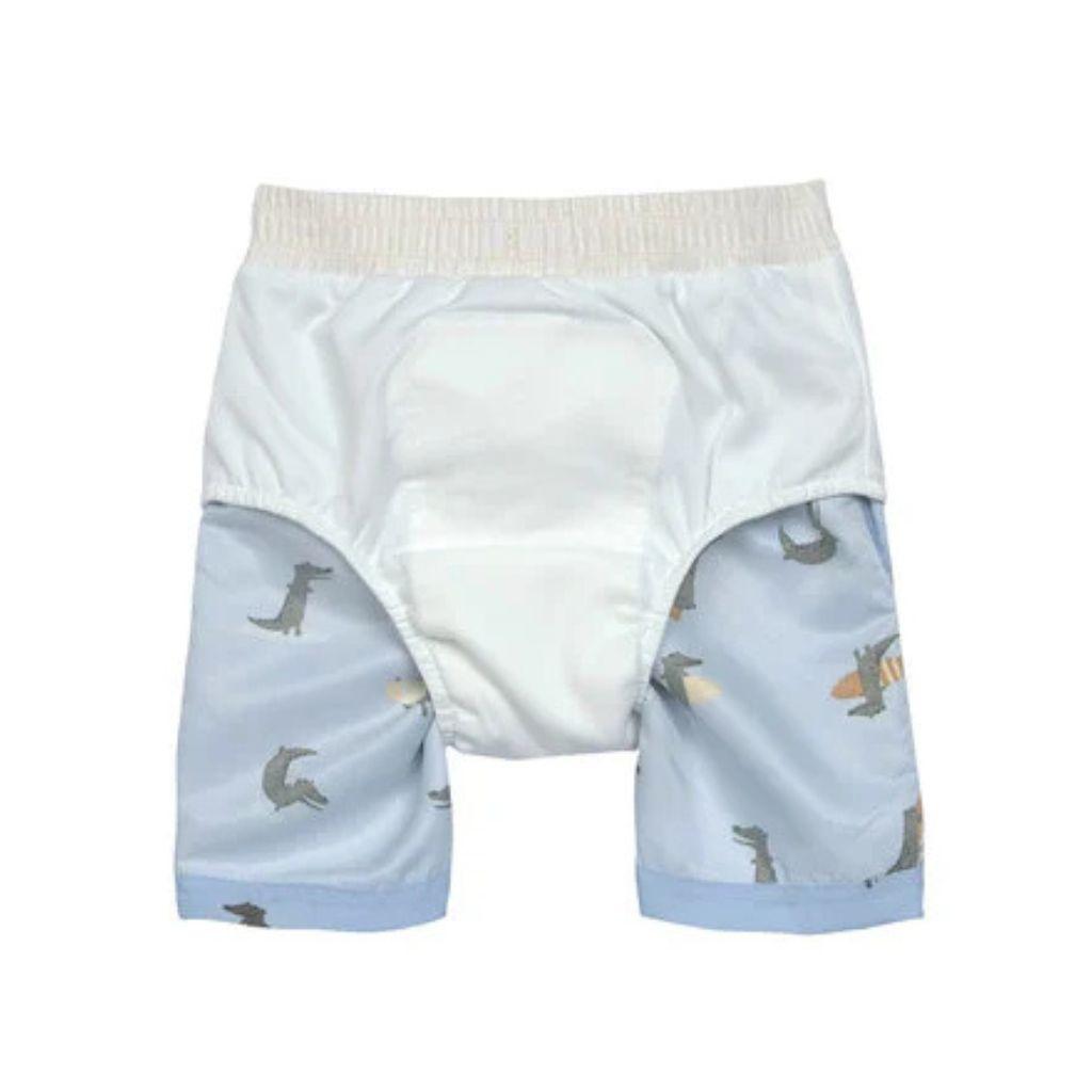 Lässig Zwemshort Crocodile boy Sky Blue 13-18 months maat 86