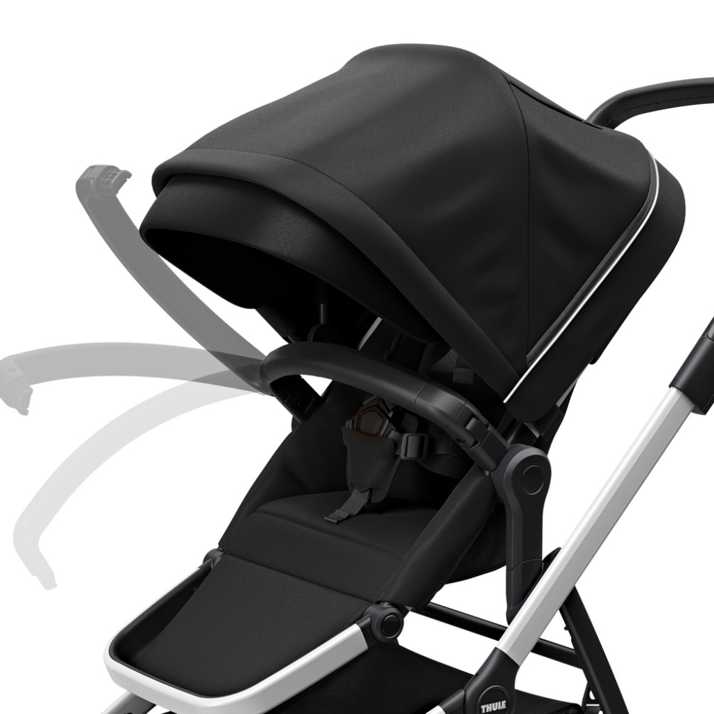 Thule Poussette Sleek + nacelle Midnight Black