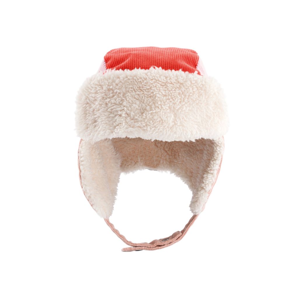 Chamaye Bonnet Chapka Gla Gla Club Rose - 3-9 mois