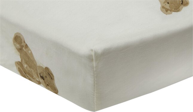 Jollein Drap-housse pour berceau Teddy Bear