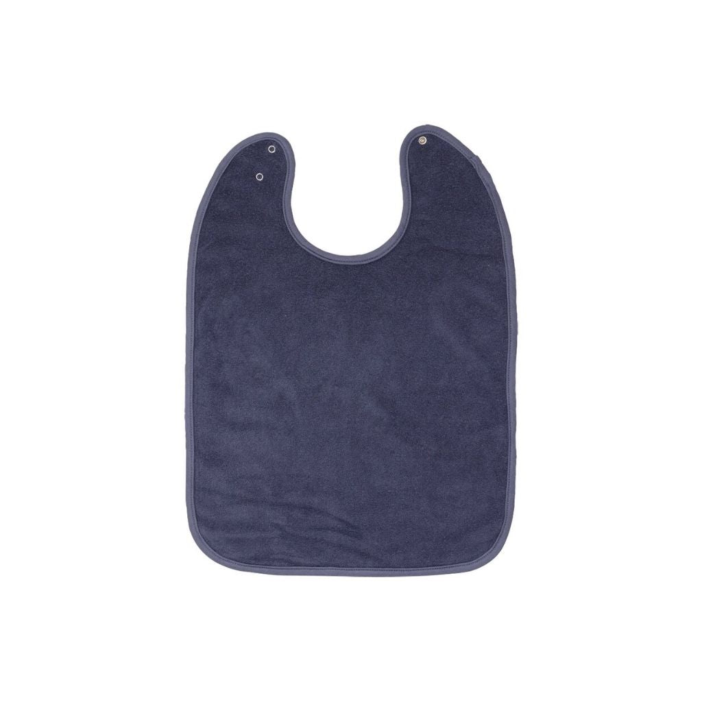 Dreambee Slabbetje Essentials XL met drukknoppen donker grijsblauw