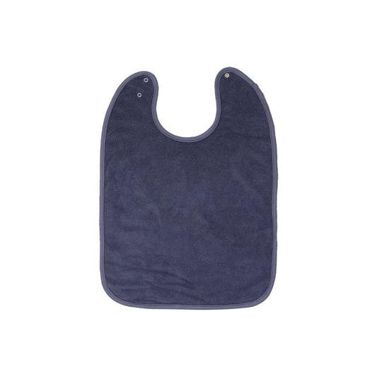 Dreambee Slabbetje Essentials XL met drukknoppen donker grijsblauw