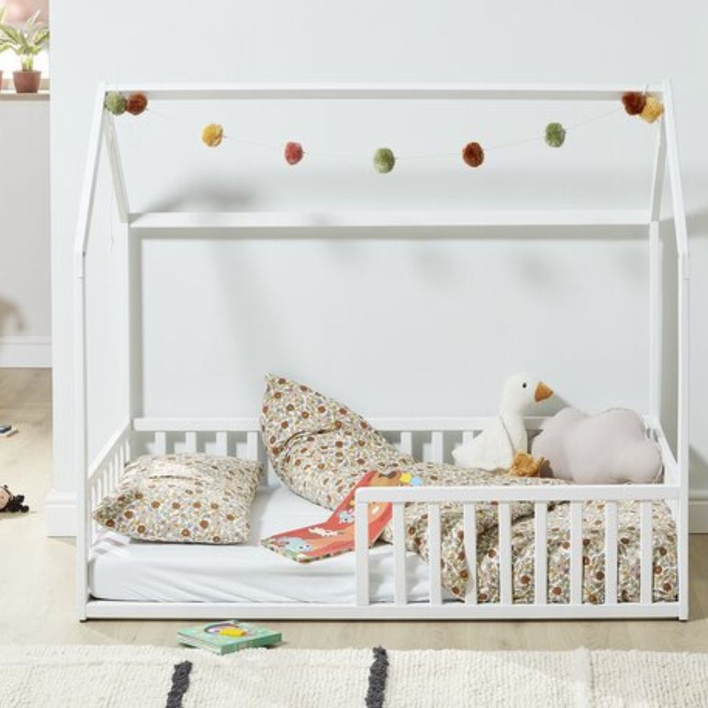 Amal II Lit cabane blanc