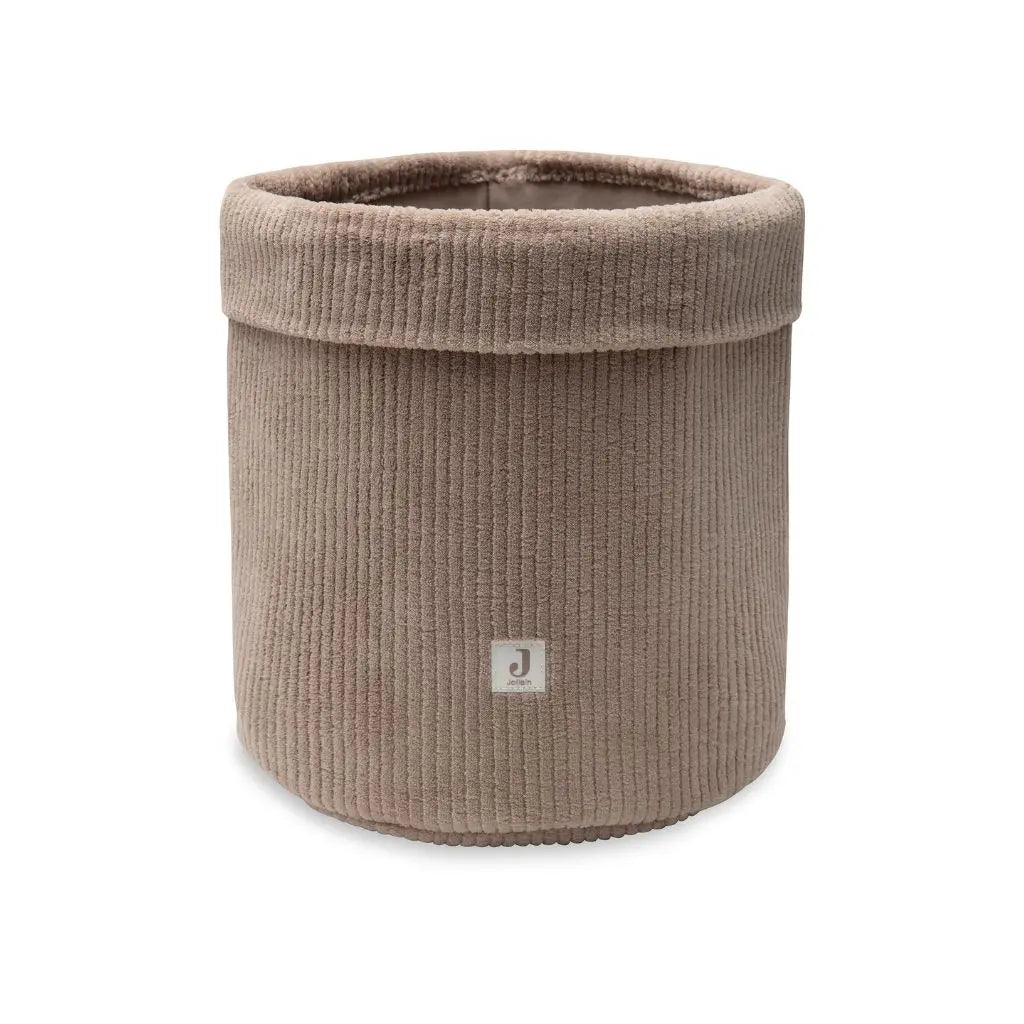 Jollein Panier de rangement Cloudy Rib Milky Coffee 30 x 35 cm