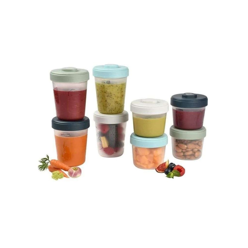 Pack van 8 clipporties, 2de leeftijd , 4x150ml + 4x250ml, Beaba