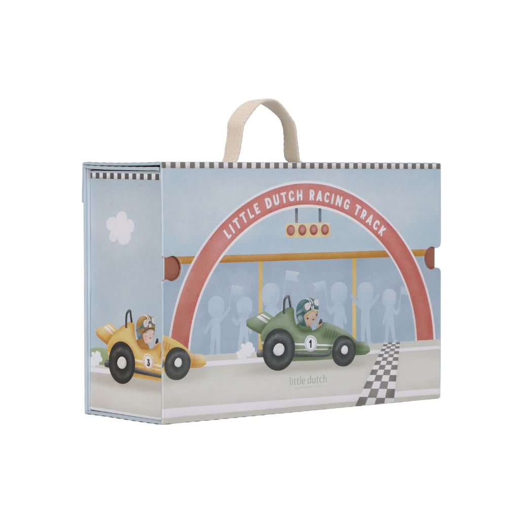 Little Dutch Houten Speelkoffer met racebaan