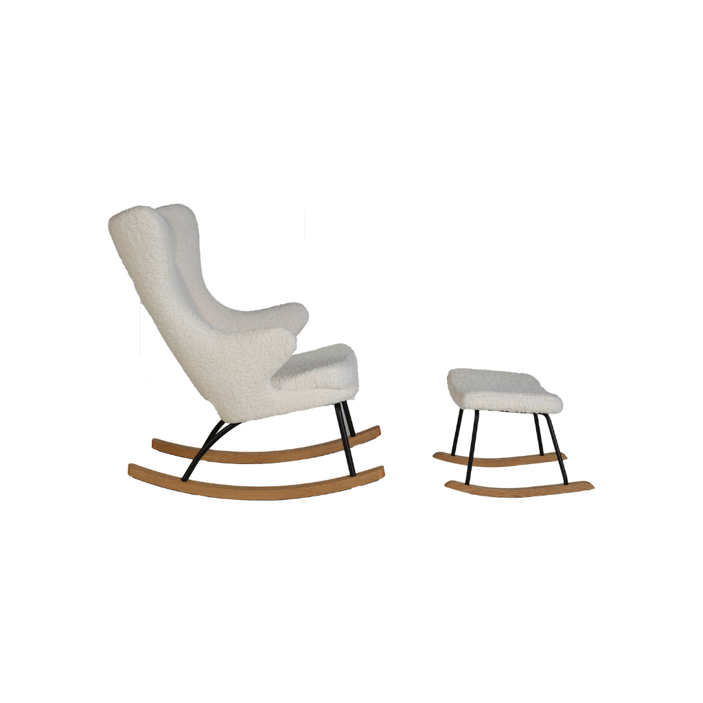 Quax Fauteuil à bascule Rocking Chair De Luxe Adult Teddy Limited Edition