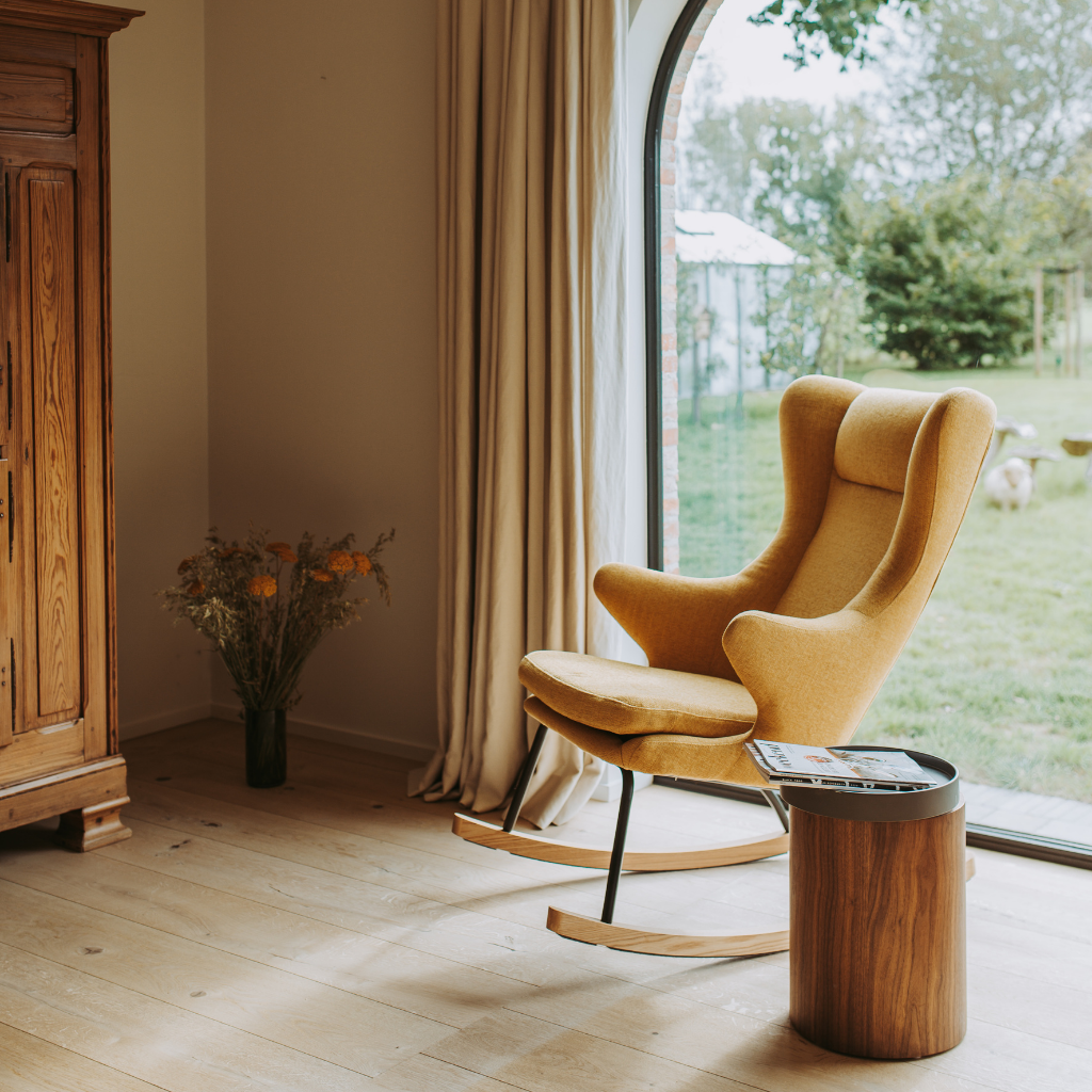 Quax Chaise à bascule Rocking Chair De Luxe Adult Saffran