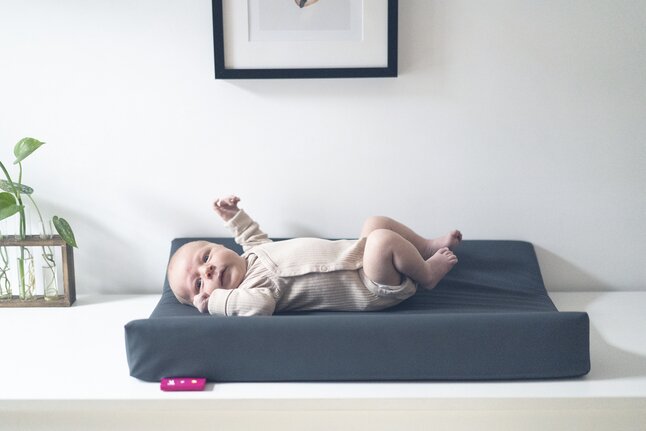 Wumby Matelas à langer chauffant anthracite