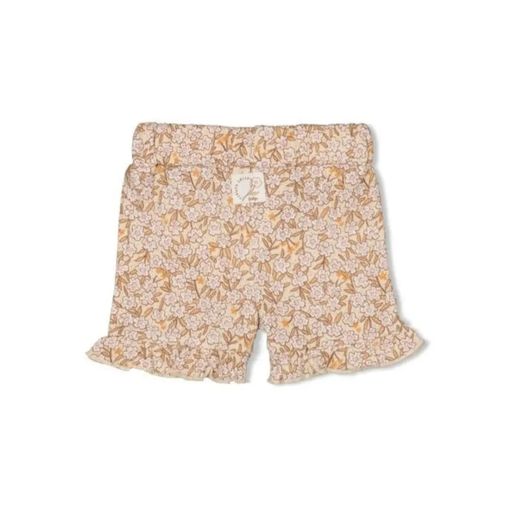 Feetje Short AOP - Flower Field m 62 Cream Meisjes