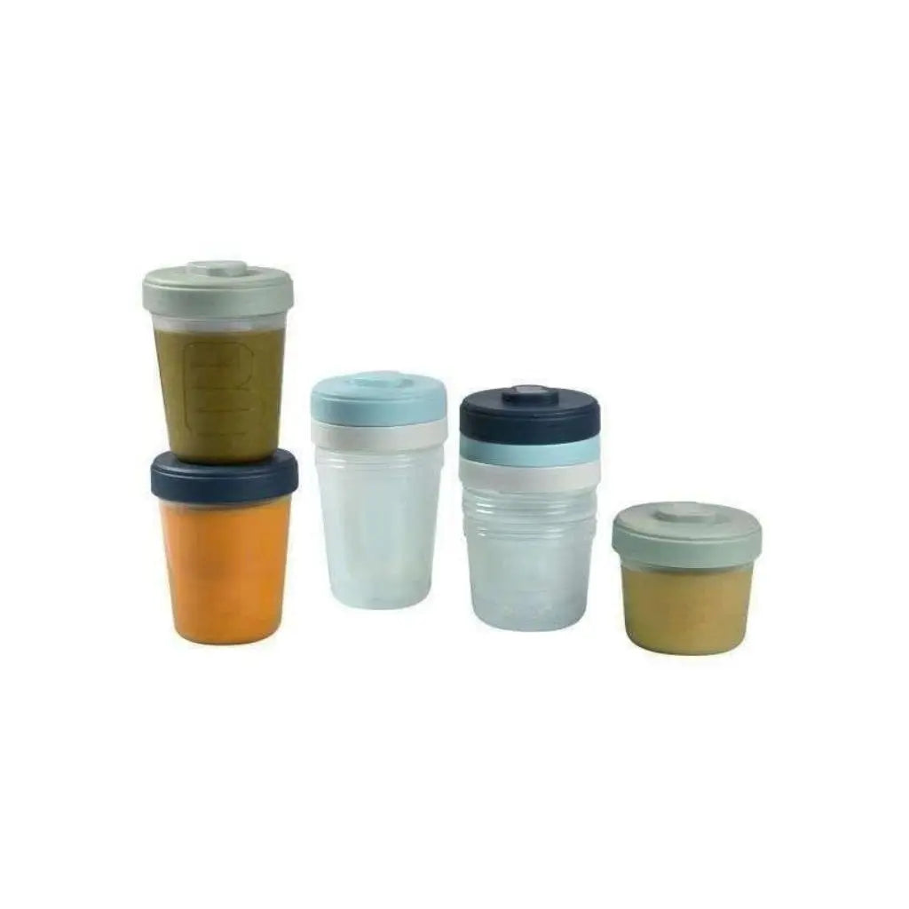 Pack van 8 clipporties, 2de leeftijd , 4x150ml + 4x250ml, Beaba