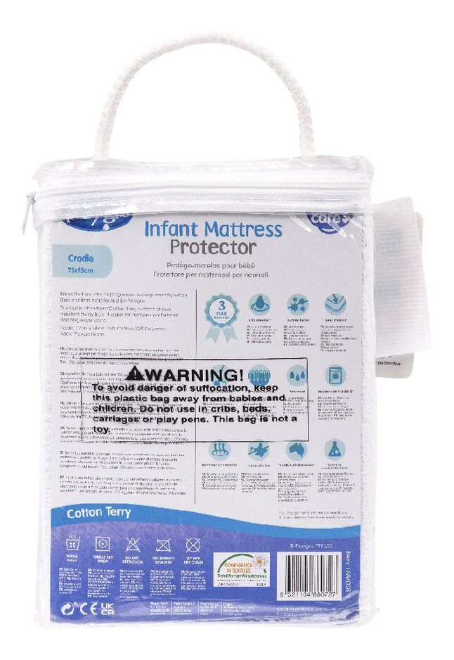 Playgro Protège-matelas pour parc Lg 95 x L 75 cm