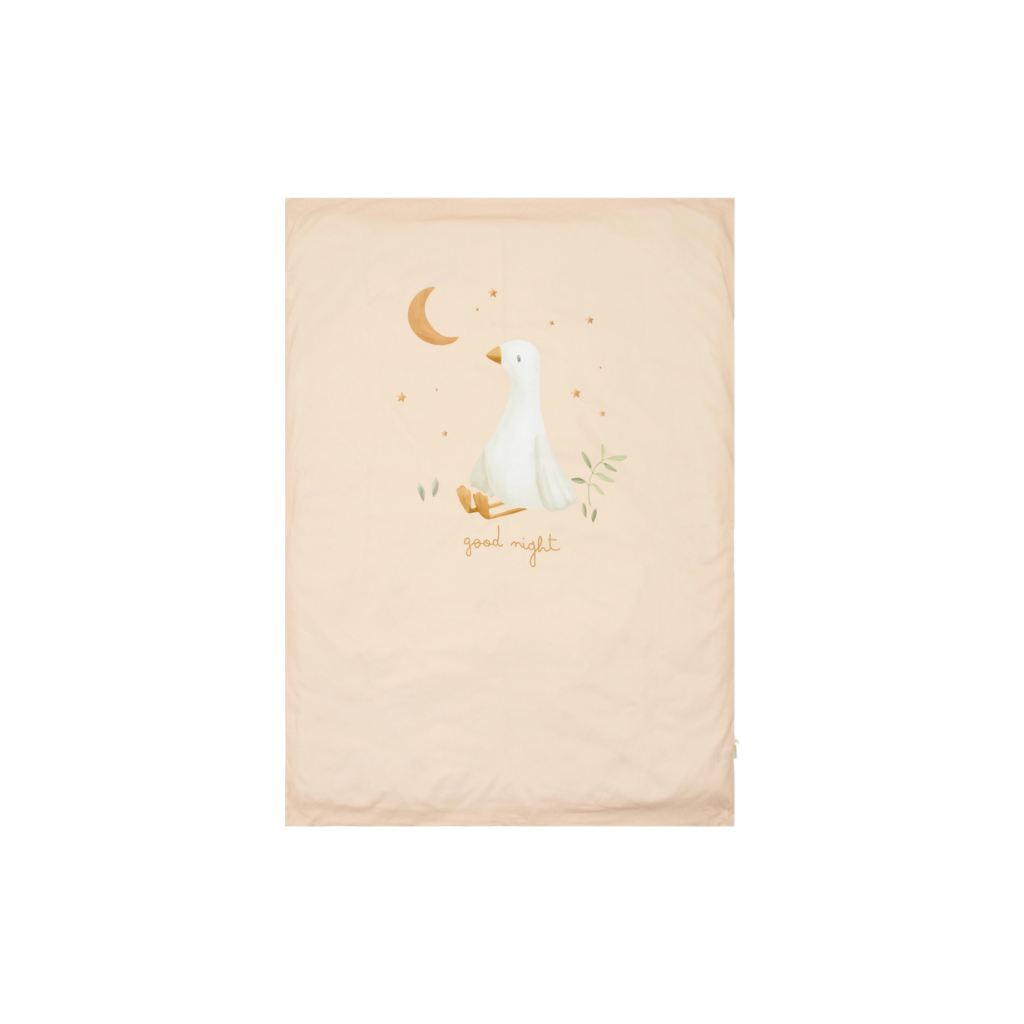 Little Dutch Housse de couette pour lit Little Goose beige 100 x 140 cm