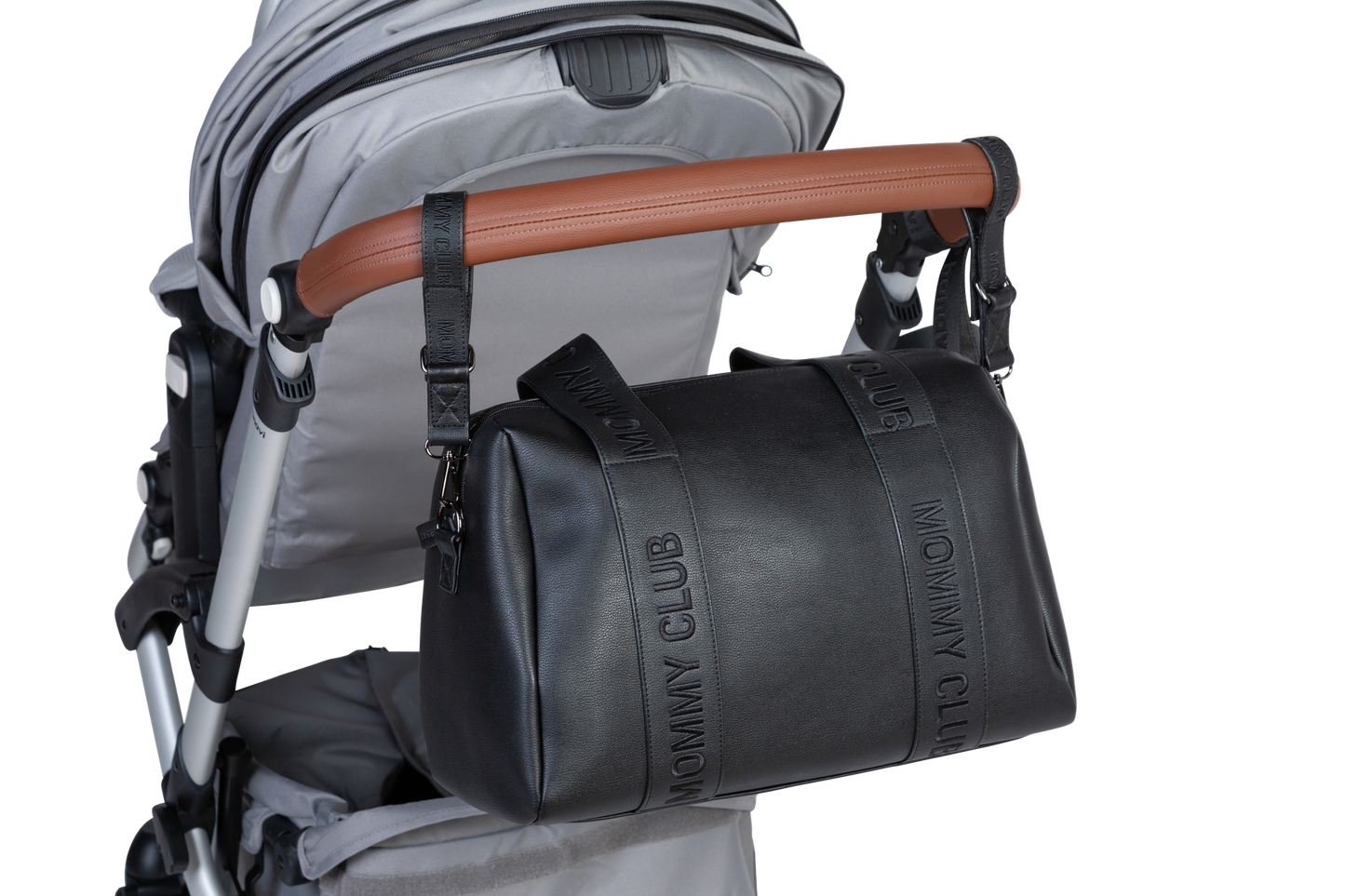 Childhome Sac à langer Mommy Club Simili Cuir noir