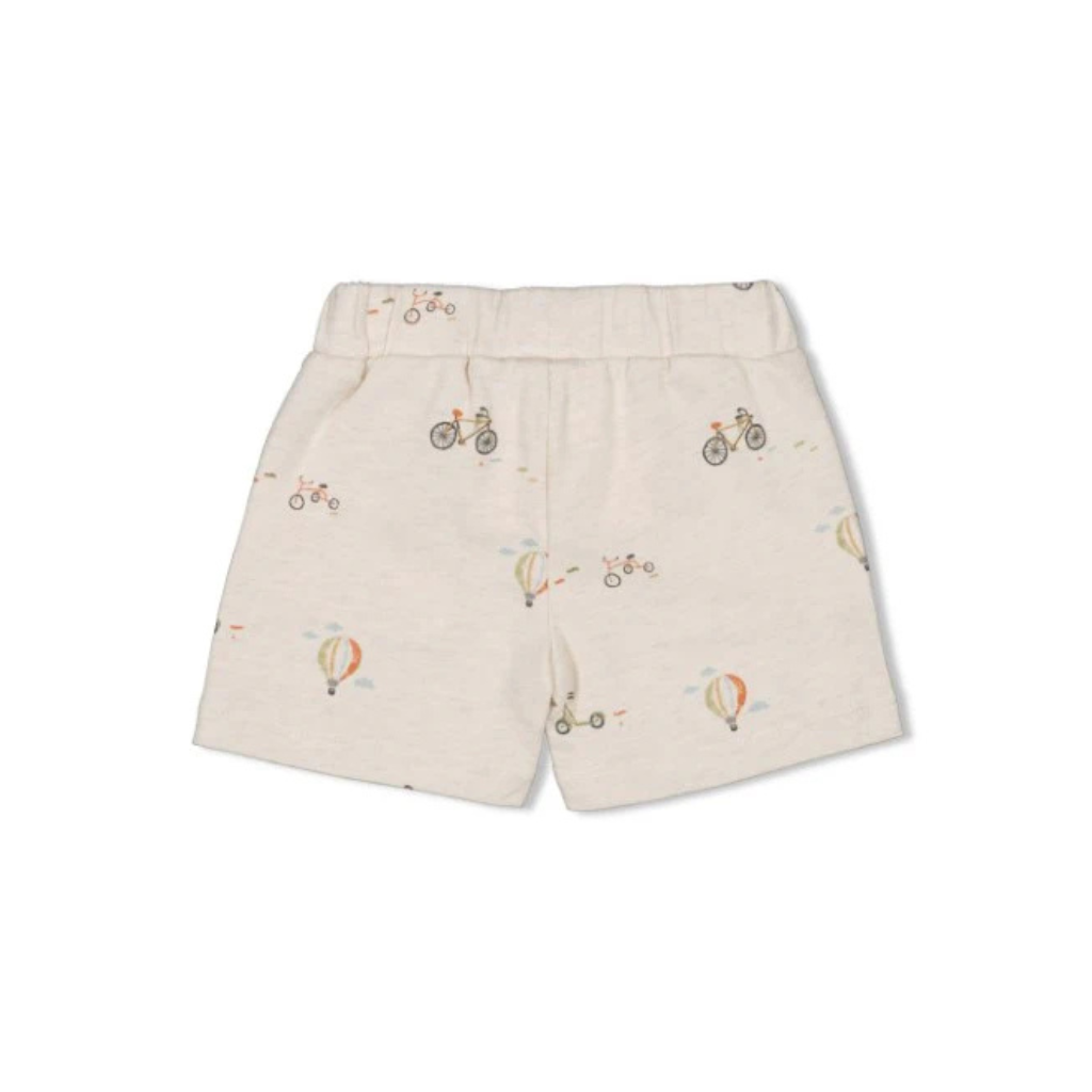 Feetje Short AOP - Mini Adventurer m 80 Offwhite Melange Jongens