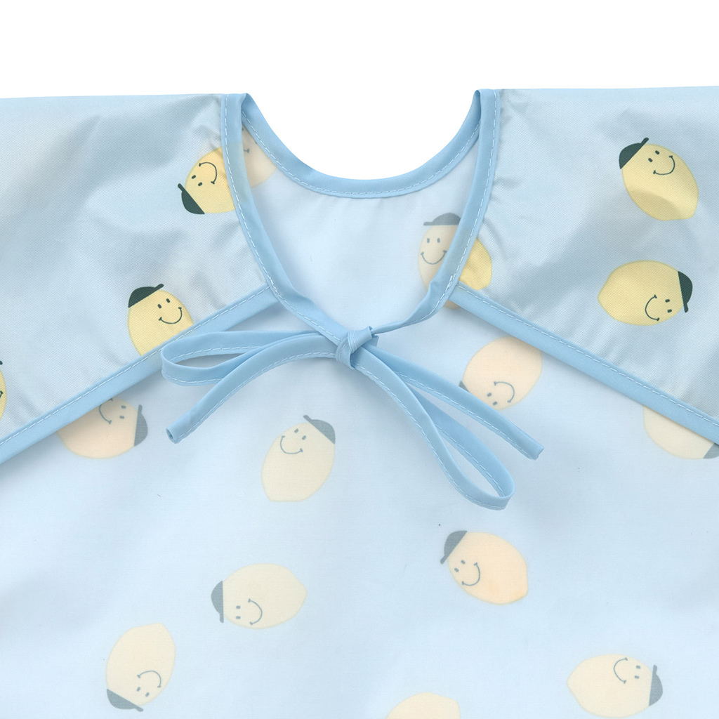 Lässig Bavoir à manches Happy Fruits Lemon bleu - 2 pièces