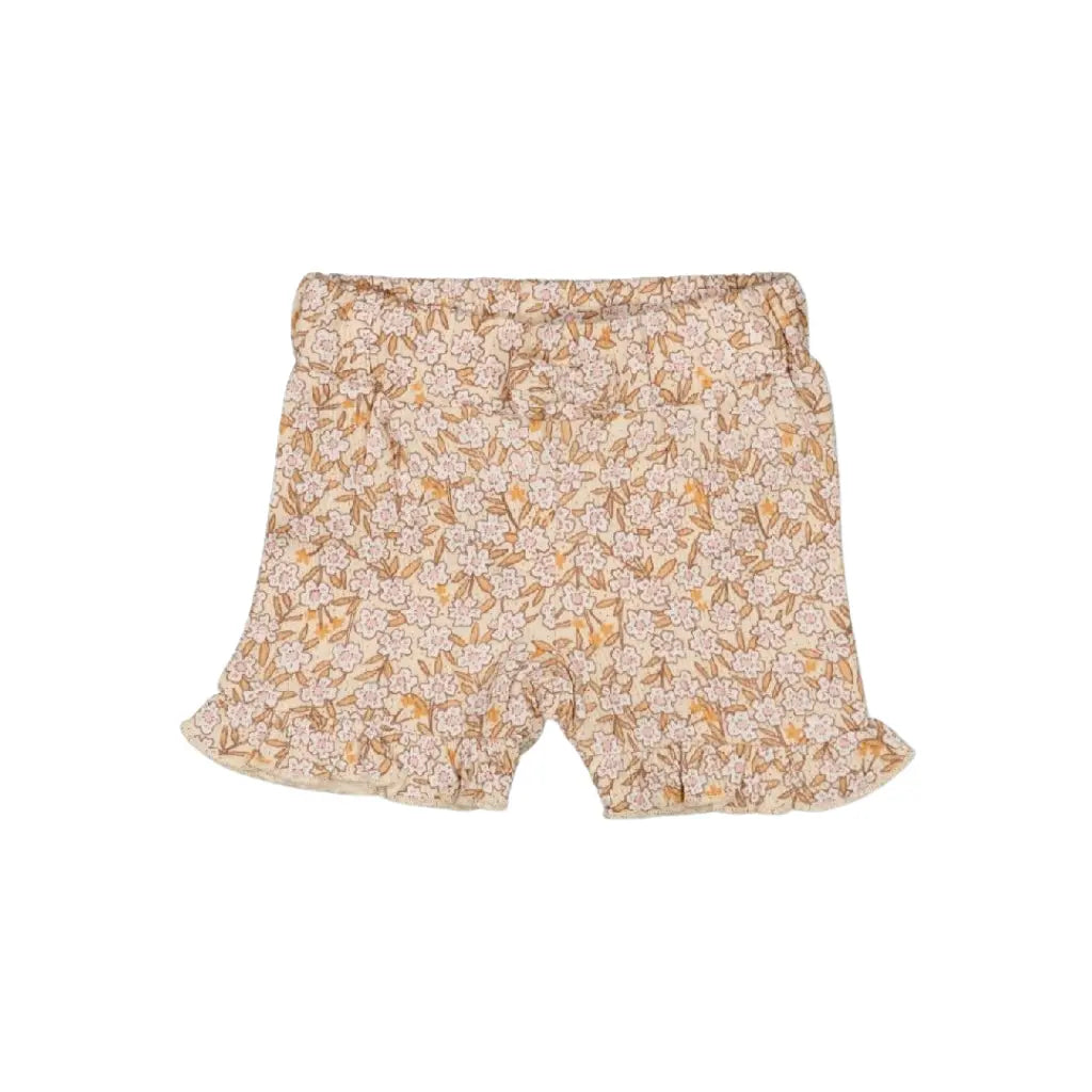 Feetje Short AOP - Flower Field m 74 Cream Meisjes