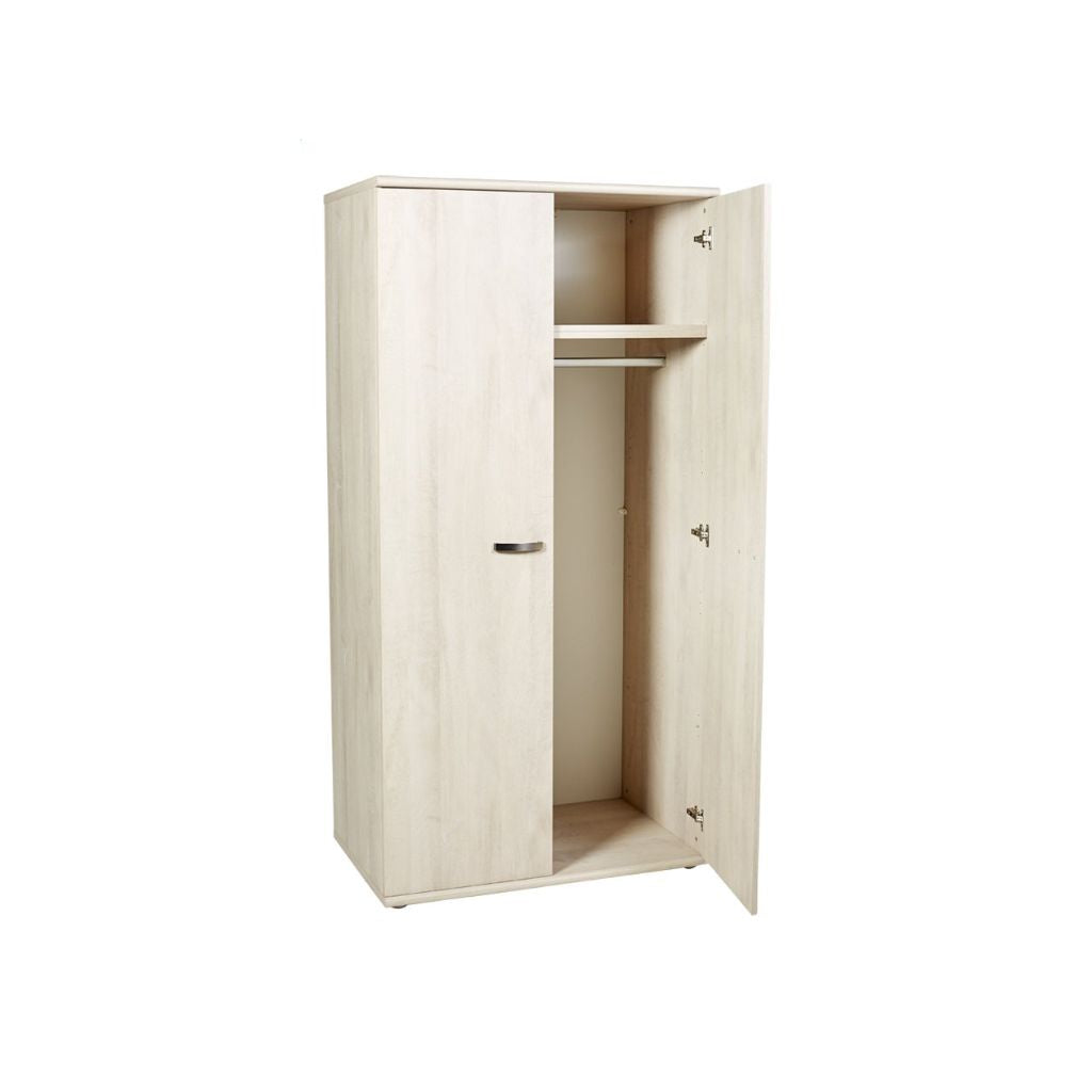 Neyt Armoire 2 portes Olivia décor chêne