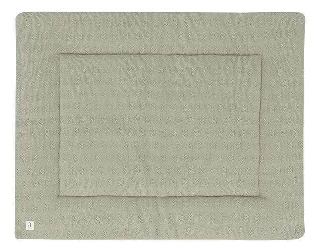 Jollein Tapis pour parc-Couverture de jeu Grain Knit Olive Green