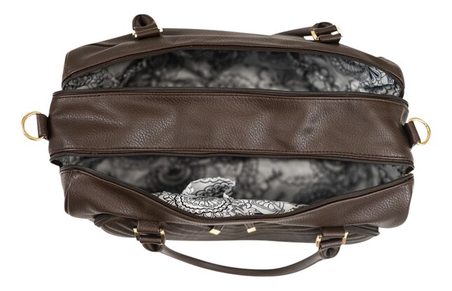 Isoki Sac à langer Double Zip Chocolate