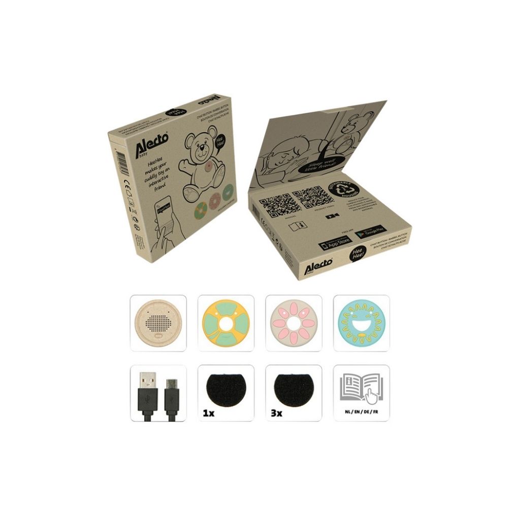 Alecto Activiteitenspeeltje Baby HeeHee button