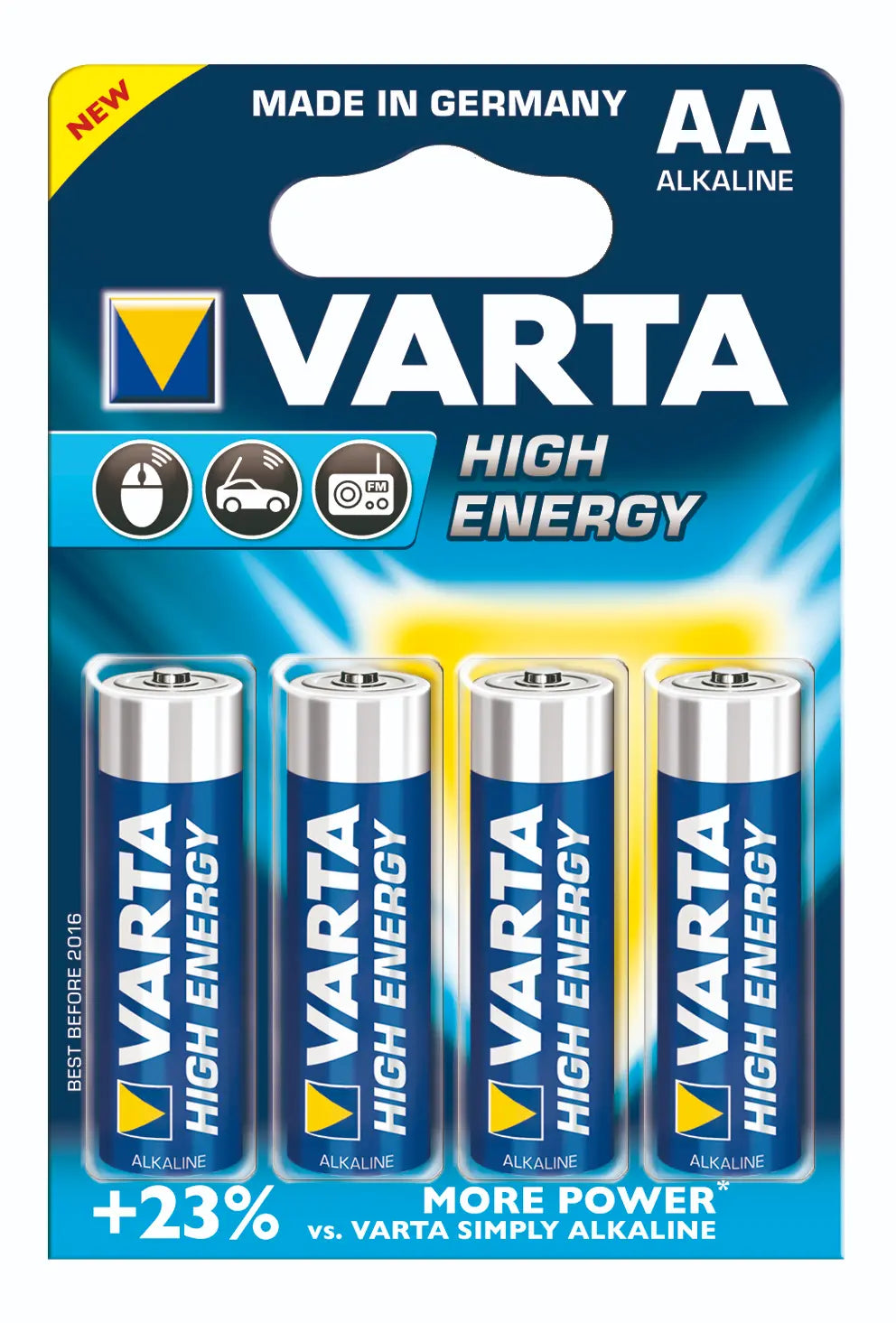 Varta Batterijen High Energy 1,5 Volt AA - 4 pack