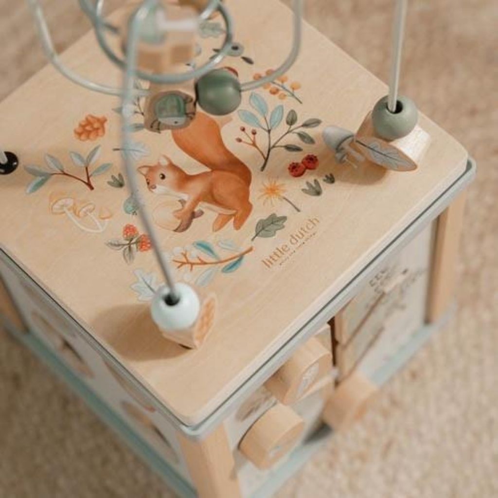 Little Dutch Cube d'activités en bois Forest Friends