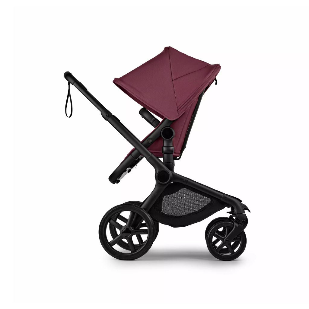 Bugaboo Poussette Fox 5 Renew avec nacelle Black / Dark Cherry