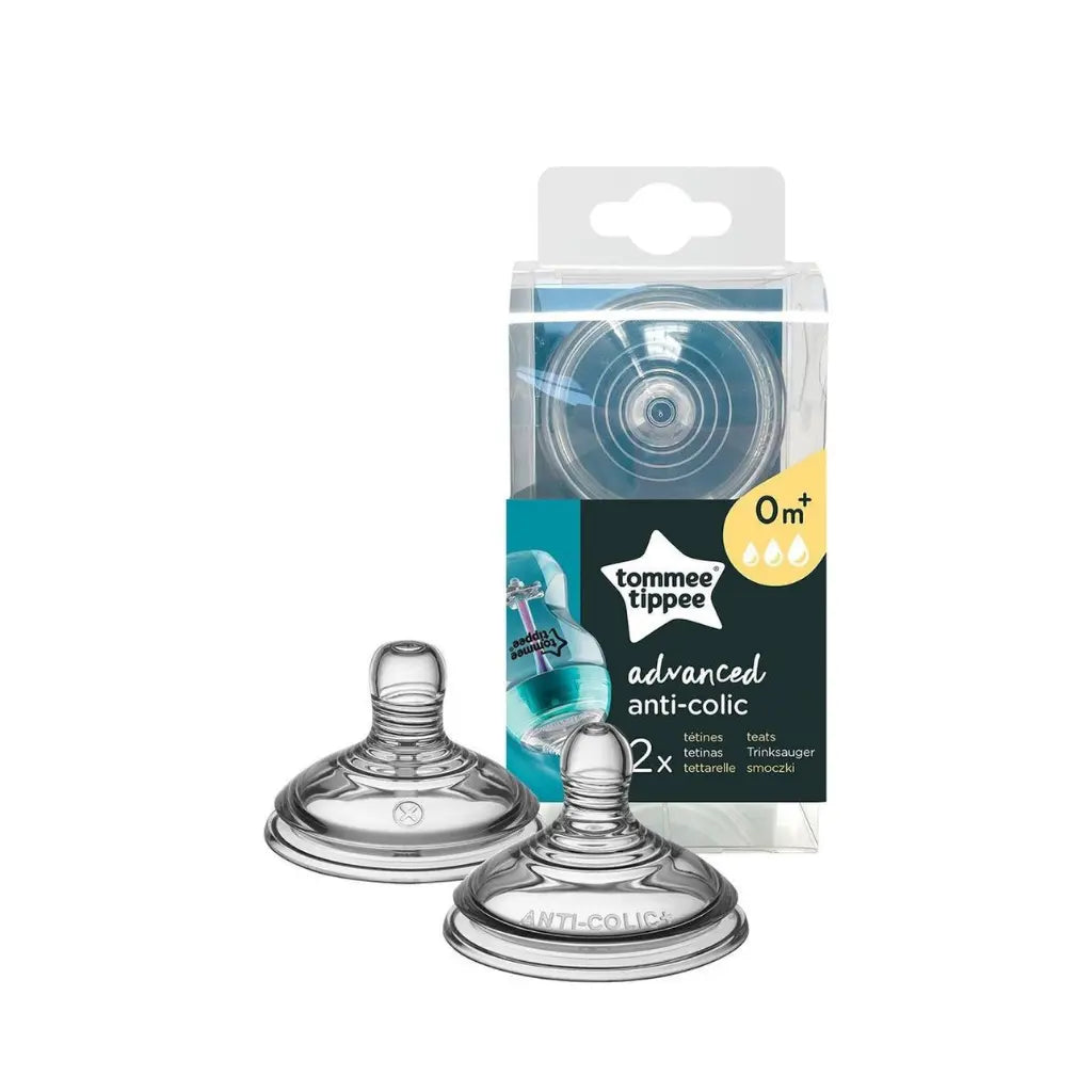Zuigspeen, antikoliek, variabel debiet, 2-pack, anti-colique avancé, AAC, Tommee Tippee