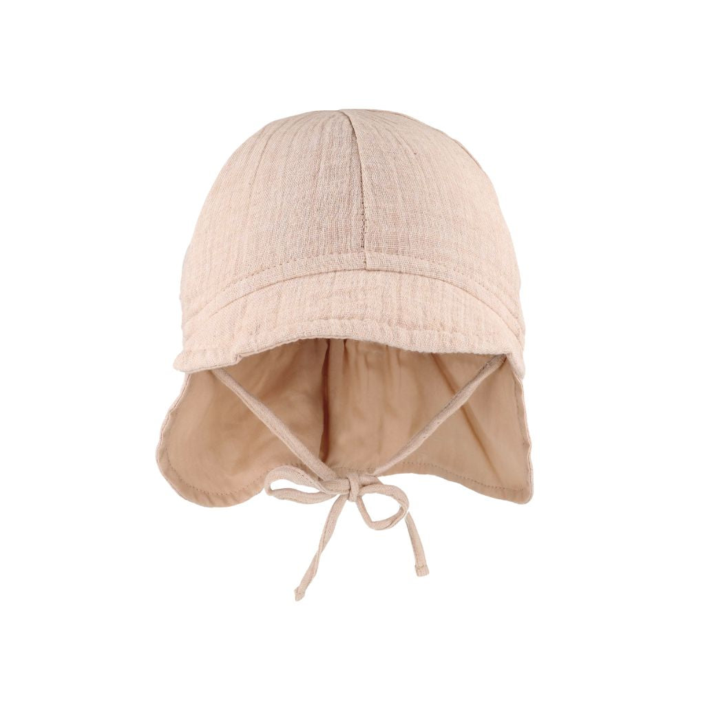 maximo zonnehoedje met nekflap uni m 41 beige uniseks