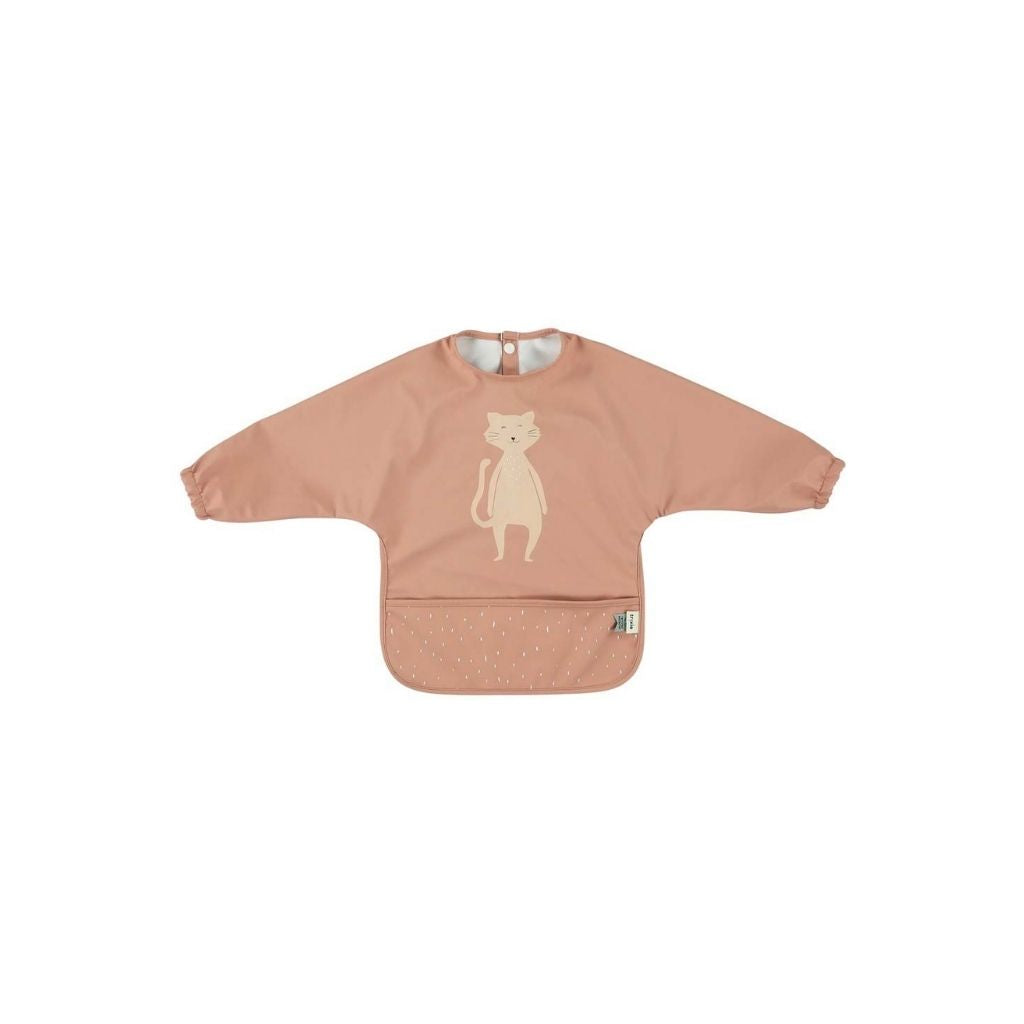 Trixie Bavoir à manches Mrs. Cat rose