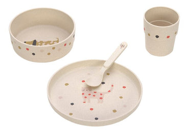 Lässig Set repas 4 pièces Little Mateys Spicy Orange