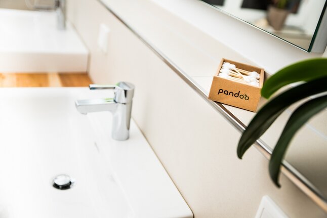 Pandoo Cotons-tiges avec embout sécurisé bambou