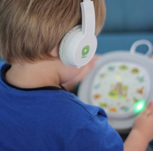 Timio Casque blanc/vert