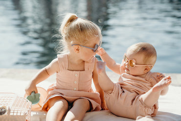 Ki ET LA Zonnebril Ours'on blauw/zilvergrijs 12-24M