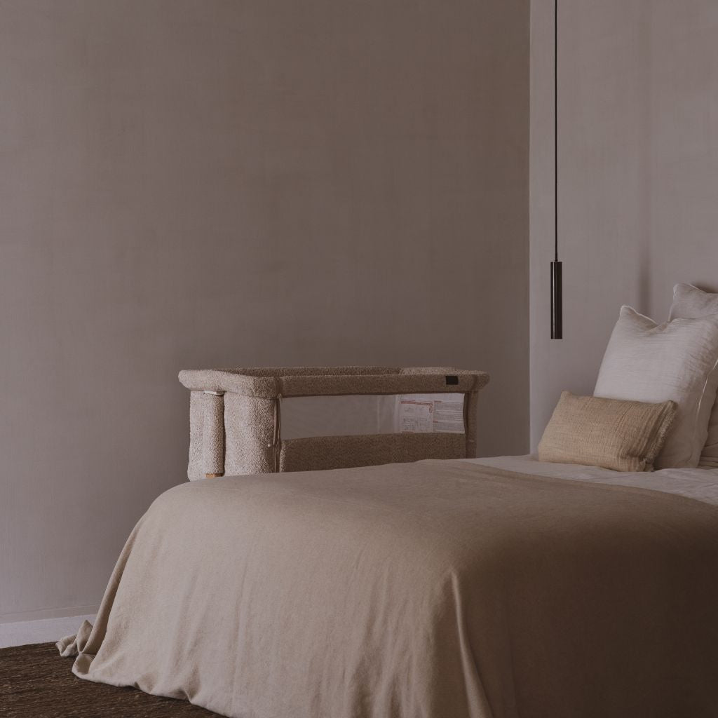 Quax Co-sleeper Side-by-Side Sheep hout incl matras 50x84cm afnb bekleding