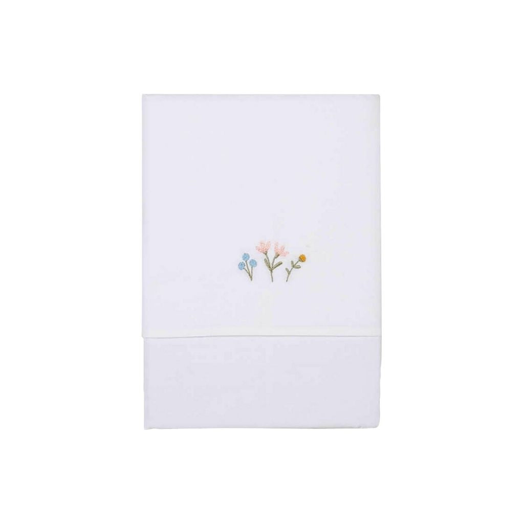 Little Dutch Laken voor wieg of park Flowers & Butterflies roze