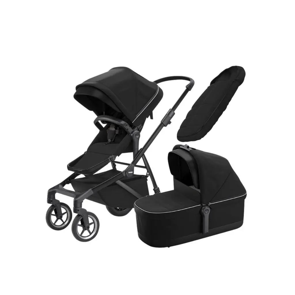Thule Poussette 3 en 1 Sleek + Chancelière Midnight Black