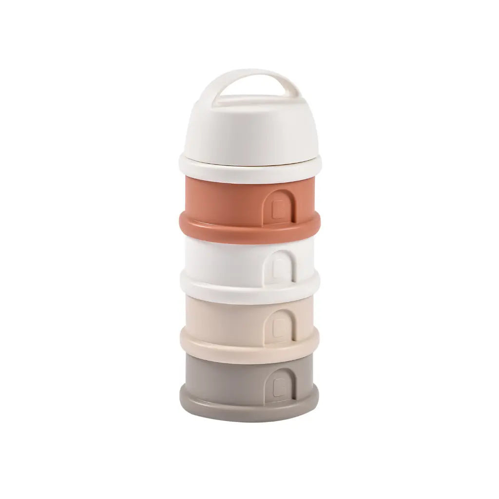 Béaba Doseur de lait en poudre 4 compartiments Cotton white/Terracotta