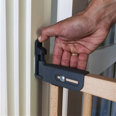 BabyDan Deur- en traphekje Elin Deluxe Nature-Silver