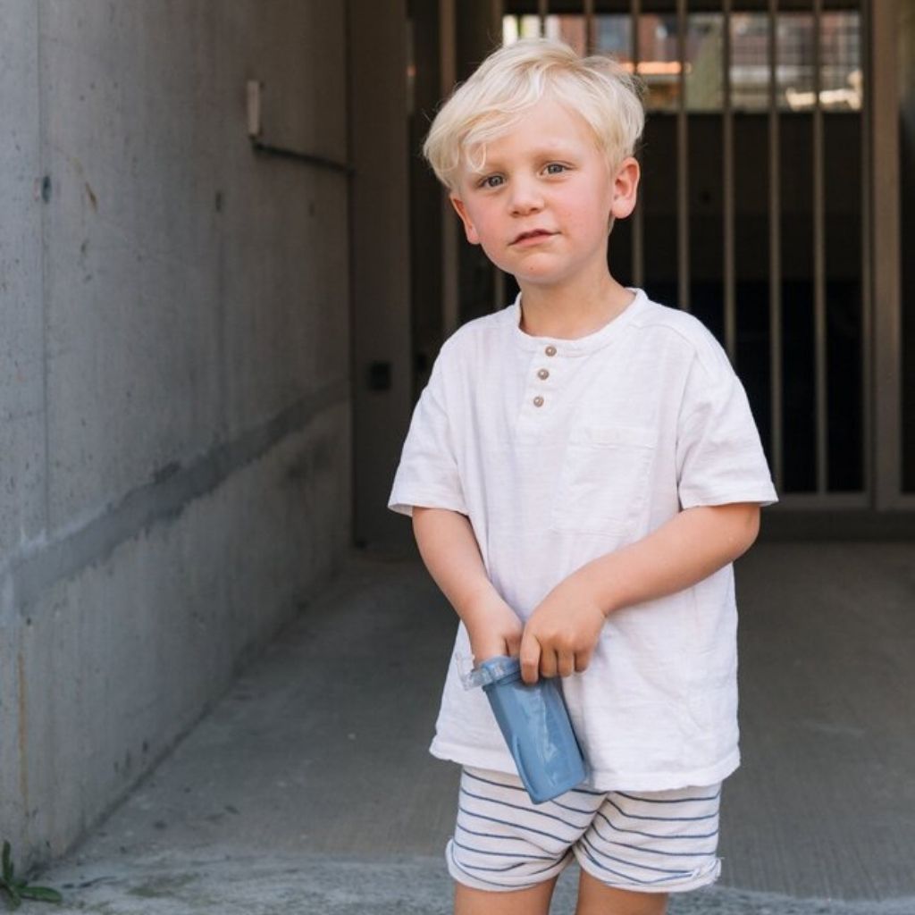 Baby on the Move Bewaarzakjes Yummy Bag Denim 230 ml - 2 stuks