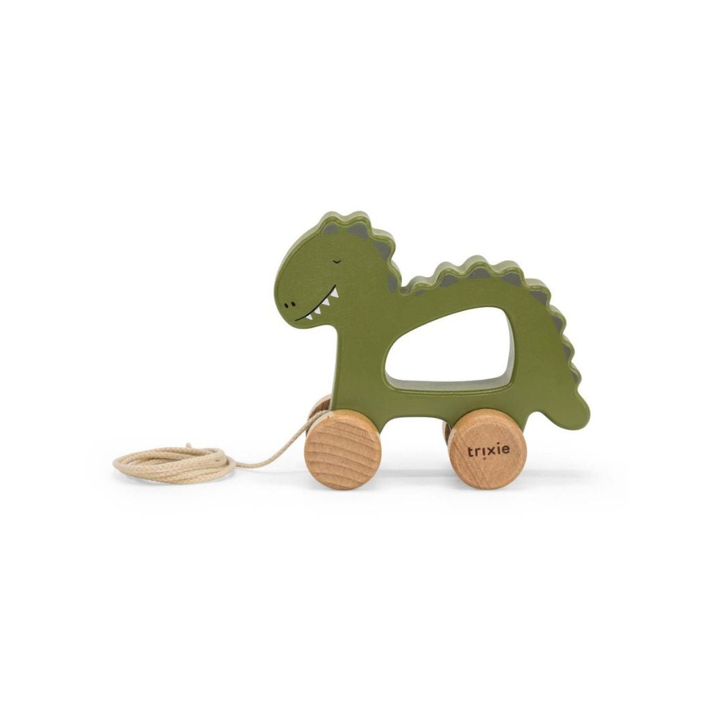 Trixie Jouet à tirer en bois Mr. Dino