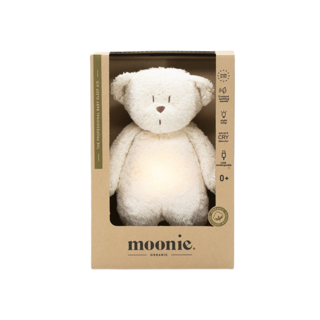 Moonie Knuffel met licht en geluid The Humming Bear Polar 28 cm