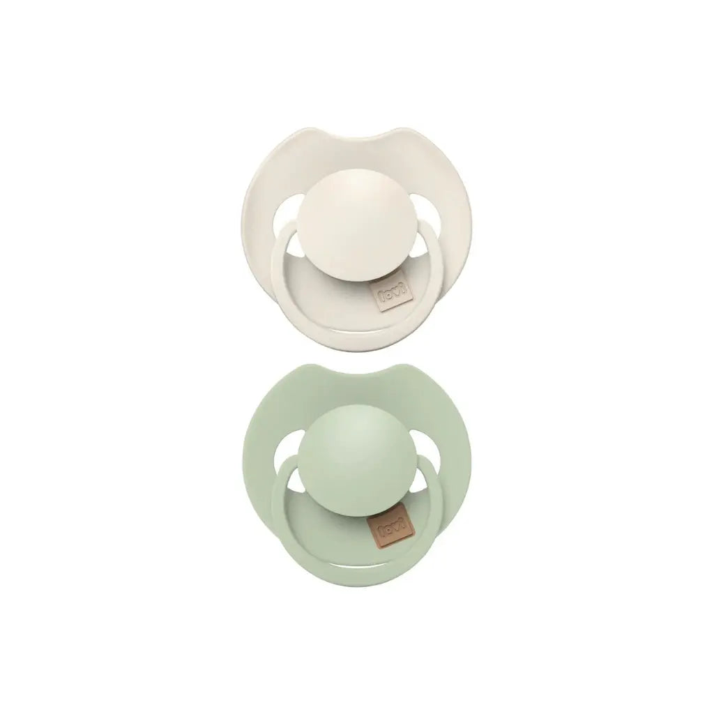 Difrax Sucette 0-6 mois LOVI Dynamic Prime coco/pistachio - 2 pièces