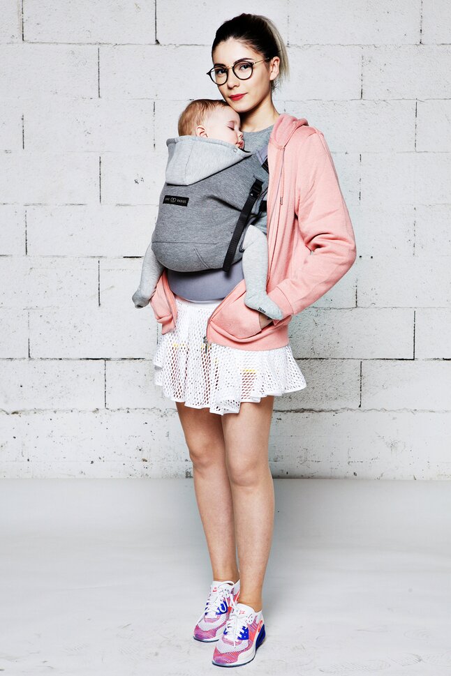 Love Radius Porte-bébé combiné HoodieCarrier gris