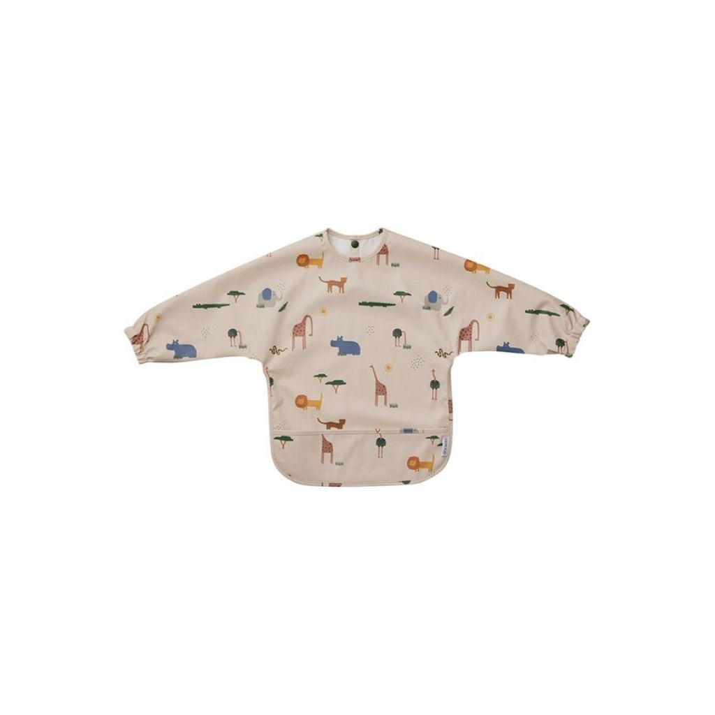 Liewood Bavoir à manches Merle Safari Sandy