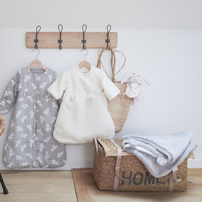 Noukie's Couverture pour berceau ou parc Mix & Match gris