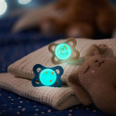 MAM Fopspeen 0 - 6 maanden Original Night Neutral/Blue - 2 stuks