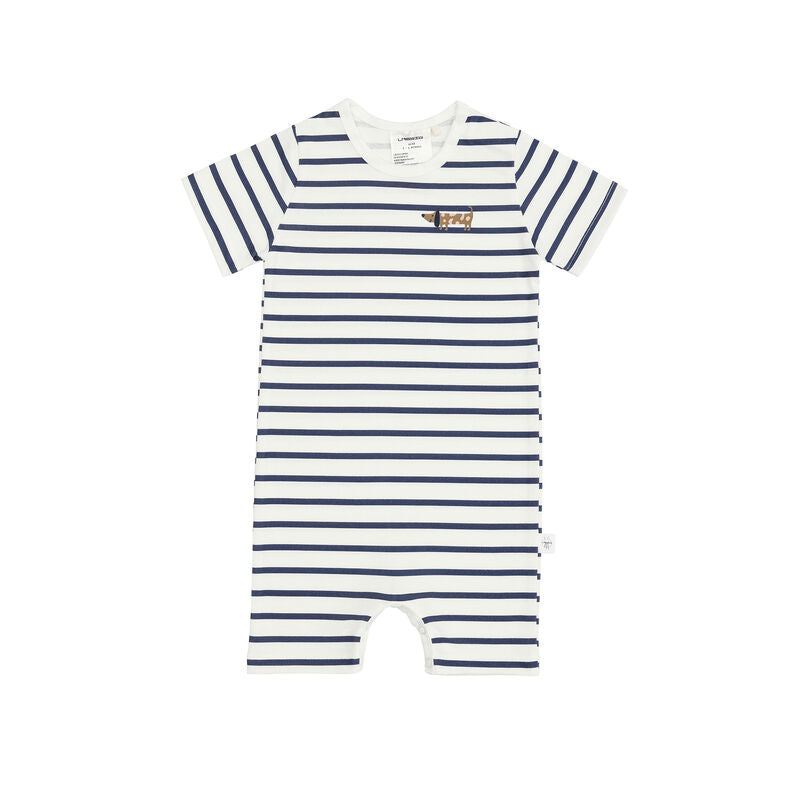 Lässig Playsuit Dog Milky Navy